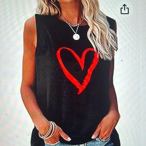 MAGICMK Womens Tank Tops Summer Casual Sleeveless Shirts Loose Fit size L